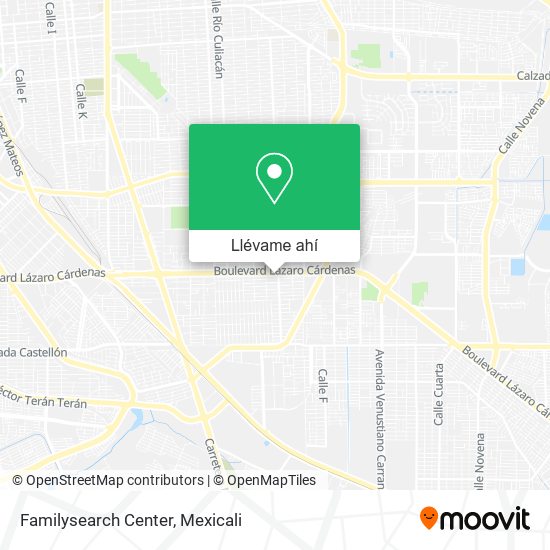 Mapa de Familysearch Center