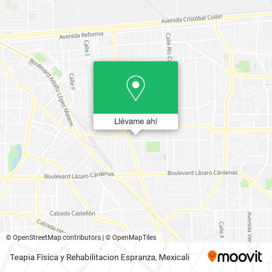 Mapa de Teapia Física y Rehabilitacion Espranza