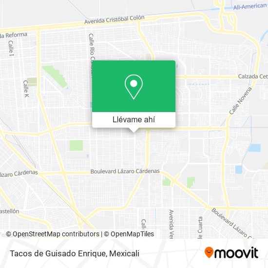 Mapa de Tacos de Guisado Enrique