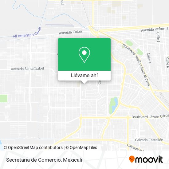 Mapa de Secretaria de Comercio