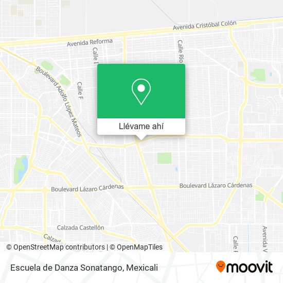 Mapa de Escuela de Danza Sonatango