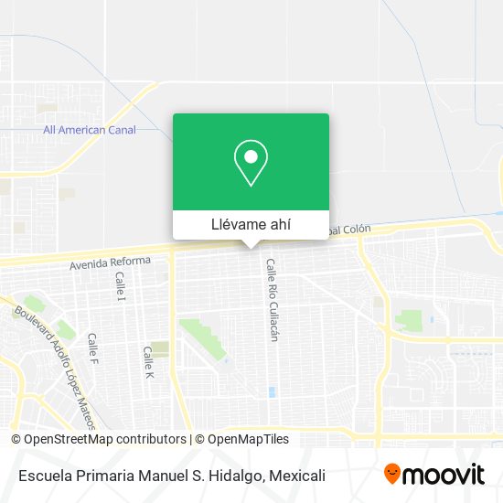 Mapa de Escuela Primaria Manuel S. Hidalgo