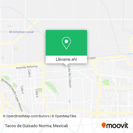 Mapa de Tacos de Guisado Norma