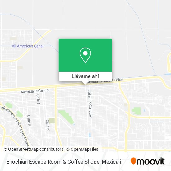 Mapa de Enochian Escape Room & Coffee Shope