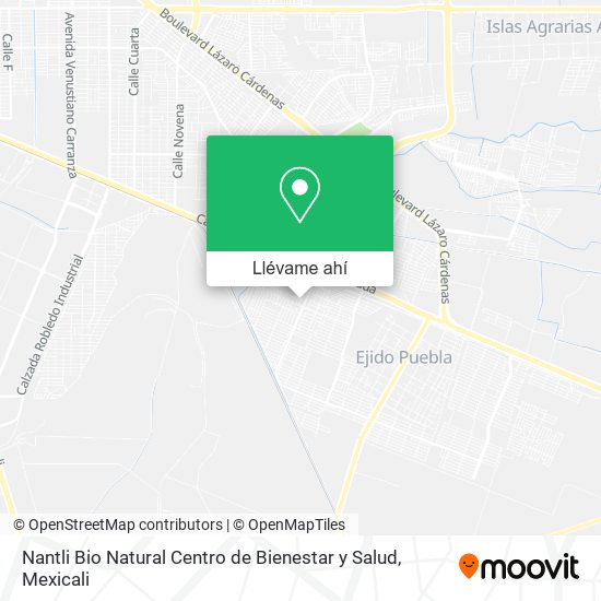 Mapa de Nantli Bio Natural Centro de Bienestar y Salud