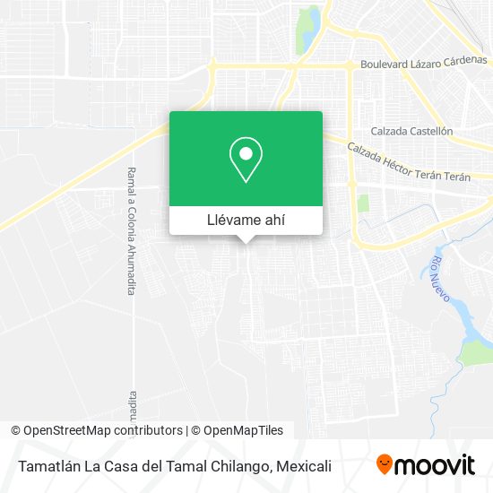 Mapa de Tamatlán La Casa del Tamal Chilango
