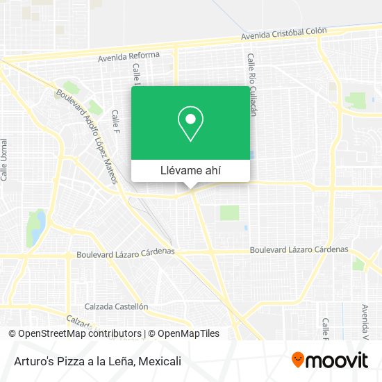 Mapa de Arturo's Pizza a la Leña