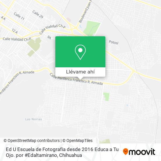 Mapa de Ed U Escuela de Fotografía desde 2016 Educa a Tu Ojo. por #Edaltamirano