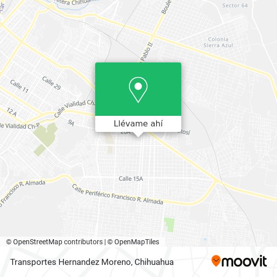 Mapa de Transportes Hernandez Moreno
