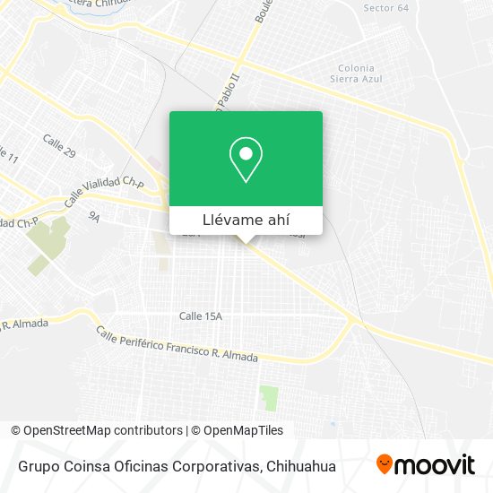 Mapa de Grupo Coinsa Oficinas Corporativas