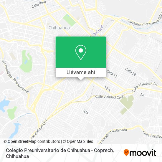 Mapa de Colegio Preuniversitario de Chihuahua - Coprech
