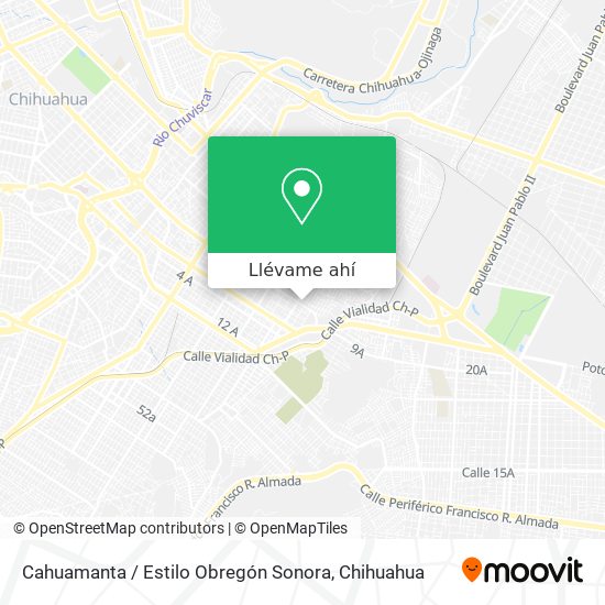Mapa de Cahuamanta / Estilo Obregón Sonora