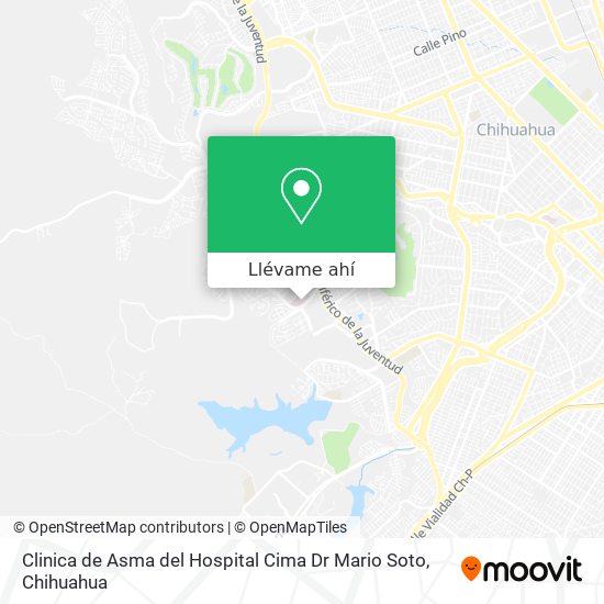 Mapa de Clinica de Asma del Hospital Cima Dr Mario Soto