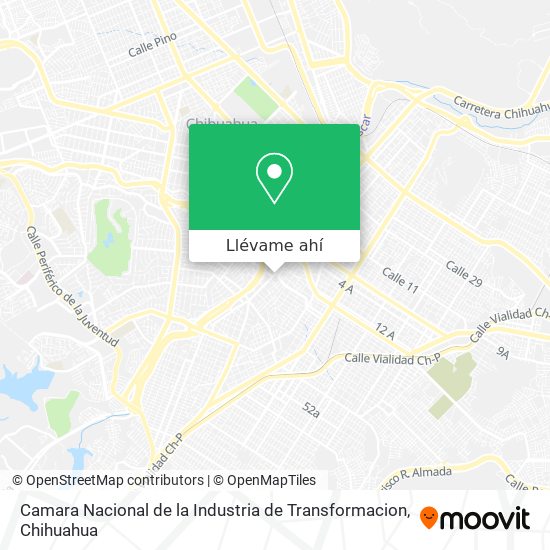 Mapa de Camara Nacional de la Industria de Transformacion