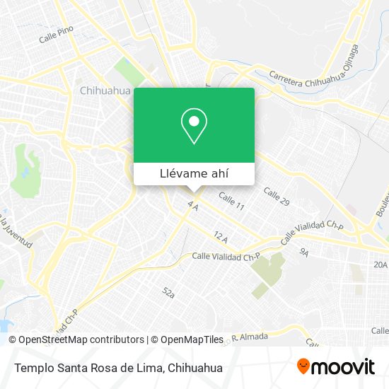 Mapa de Templo Santa Rosa de Lima