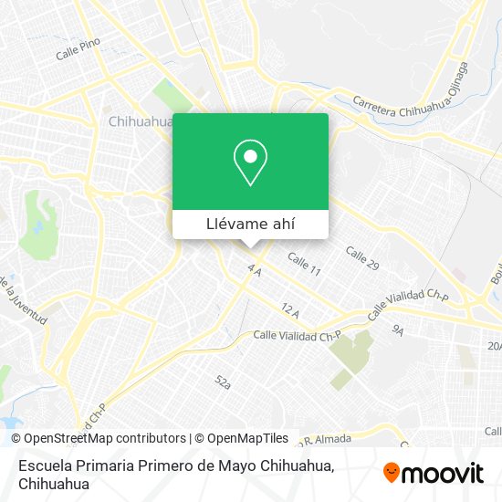 Mapa de Escuela Primaria Primero de Mayo Chihuahua