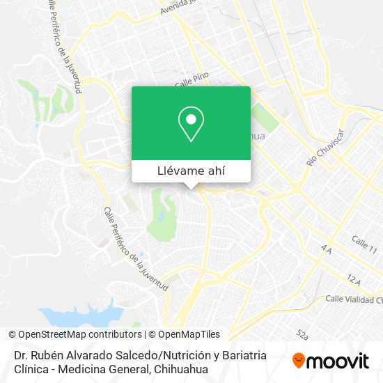 Mapa de Dr. Rubén Alvarado Salcedo / Nutrición y Bariatria Clínica - Medicina General