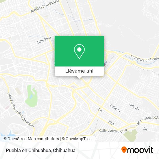 Mapa de Puebla en Chihuahua