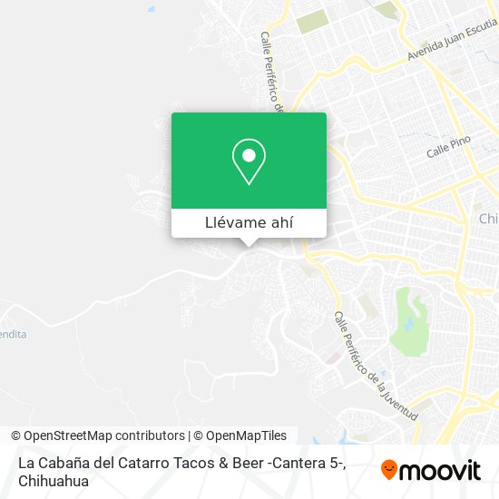 Cómo llegar a La Cabaña del Catarro Tacos & Beer -Cantera 5- en Chihuahua  en Autobús?