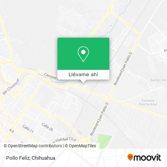 Cómo llegar a Pollo Feliz en Aquiles Serdán en Autobús?