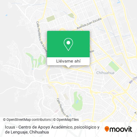 Mapa de Icuus - Centro de Apoyo Académico, psicológico y de Lenguaje