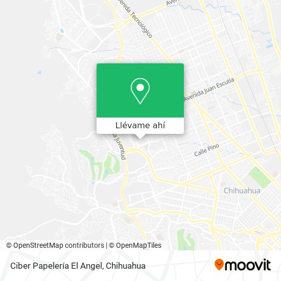 Mapa de Ciber Papelería El Angel