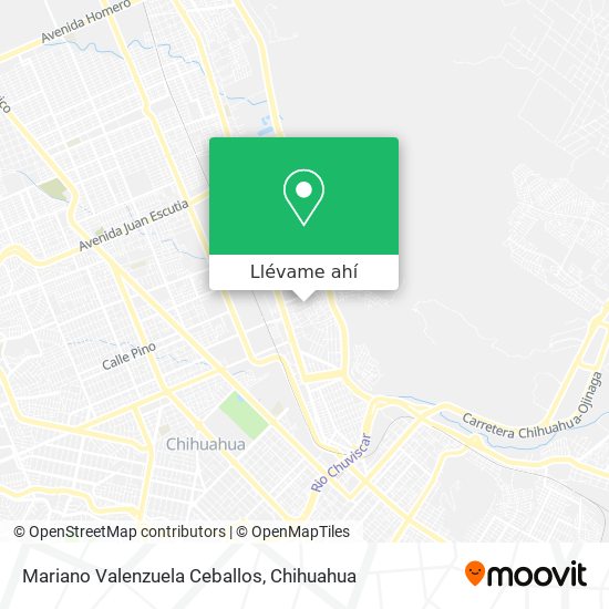 Mapa de Mariano Valenzuela Ceballos