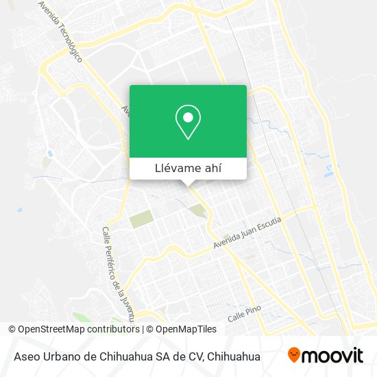 Mapa de Aseo Urbano de Chihuahua SA de CV