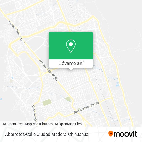 Mapa de Abarrotes-Calle Ciudad Madera