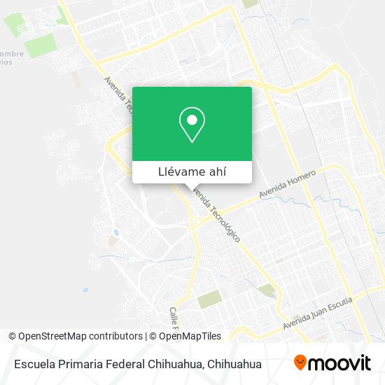 Mapa de Escuela Primaria Federal Chihuahua