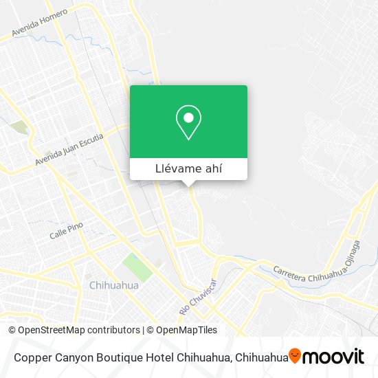 Mapa de Copper Canyon Boutique Hotel Chihuahua