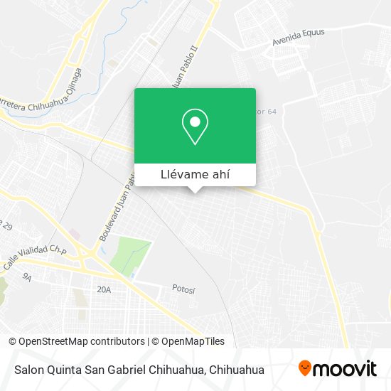 Mapa de Salon Quinta San Gabriel Chihuahua