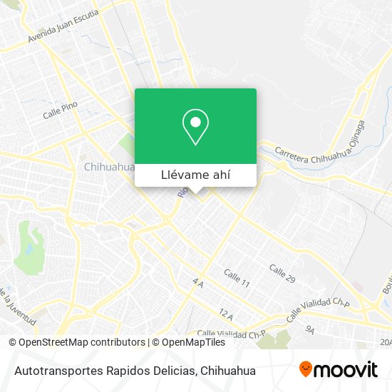 Mapa de Autotransportes Rapidos Delicias