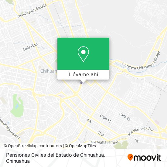 Mapa de Pensiones Civiles del Estado de Chihuahua