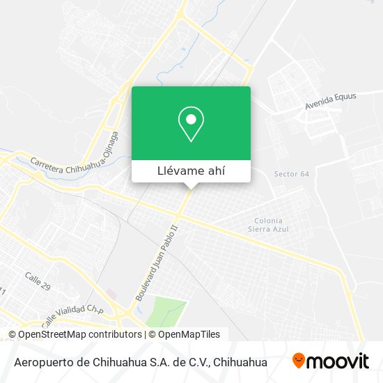 Mapa de Aeropuerto de Chihuahua S.A. de C.V.