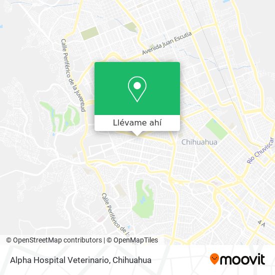 Mapa de Alpha Hospital Veterinario