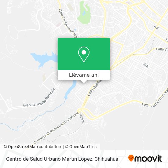 Mapa de Centro de Salud Urbano Martin Lopez