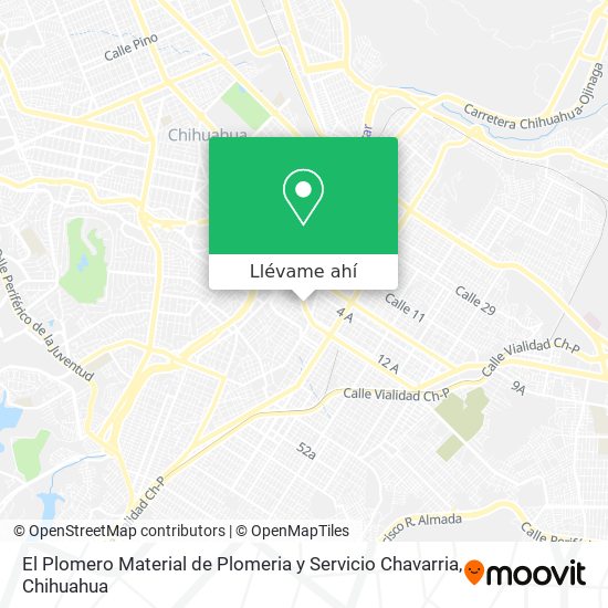 Mapa de El Plomero Material de Plomeria y Servicio Chavarria