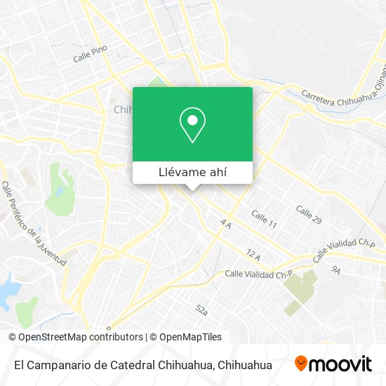 Mapa de El Campanario de Catedral Chihuahua