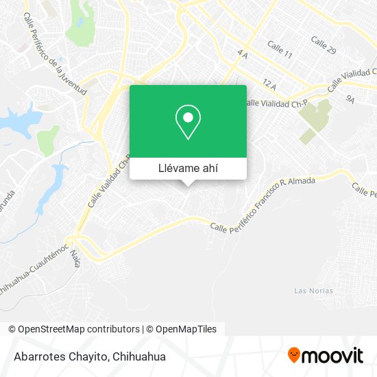 Mapa de Abarrotes Chayito