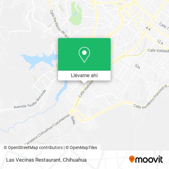 Mapa de Las Vecinas Restaurant