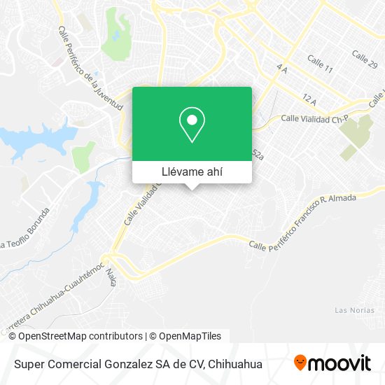 Mapa de Super Comercial Gonzalez SA de CV