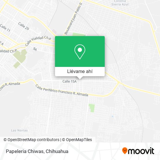 Mapa de Papeleria Chiwas