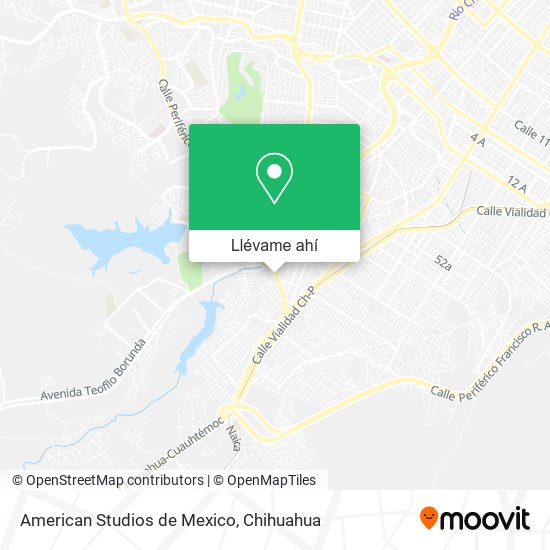 Mapa de American Studios de Mexico