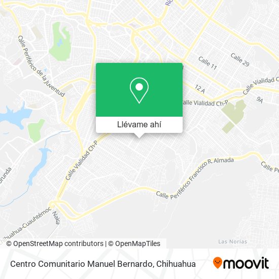 Mapa de Centro Comunitario Manuel Bernardo