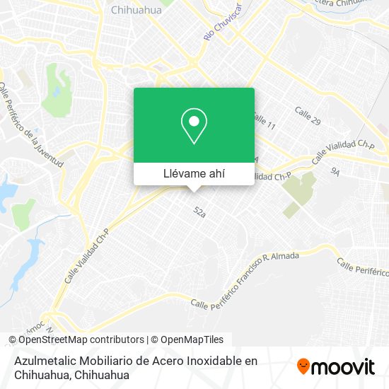 Mapa de Azulmetalic Mobiliario de Acero Inoxidable en Chihuahua