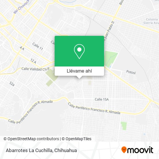Mapa de Abarrotes La Cuchilla