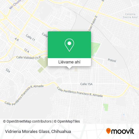 Mapa de Vidrieria Morales Glass