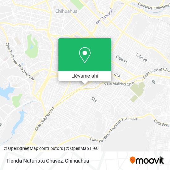 Mapa de Tienda Naturista Chavez