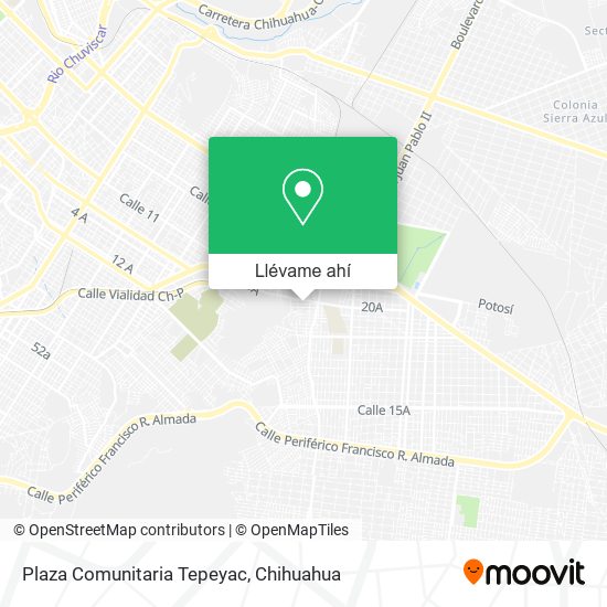 Mapa de Plaza Comunitaria Tepeyac